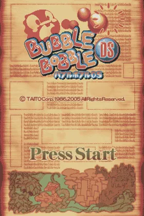 Bubble Bobble DS (Japan) screen shot title